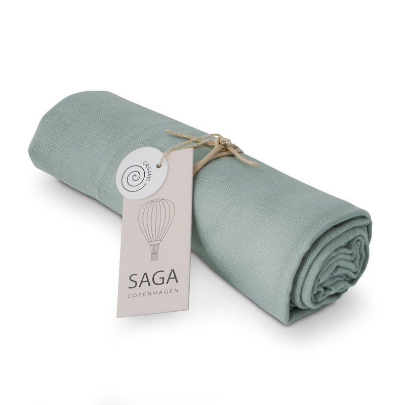 Saga hydrofieldoek, verzorgingsdoek van het merk Saga in kleur Dusty Green (groen)