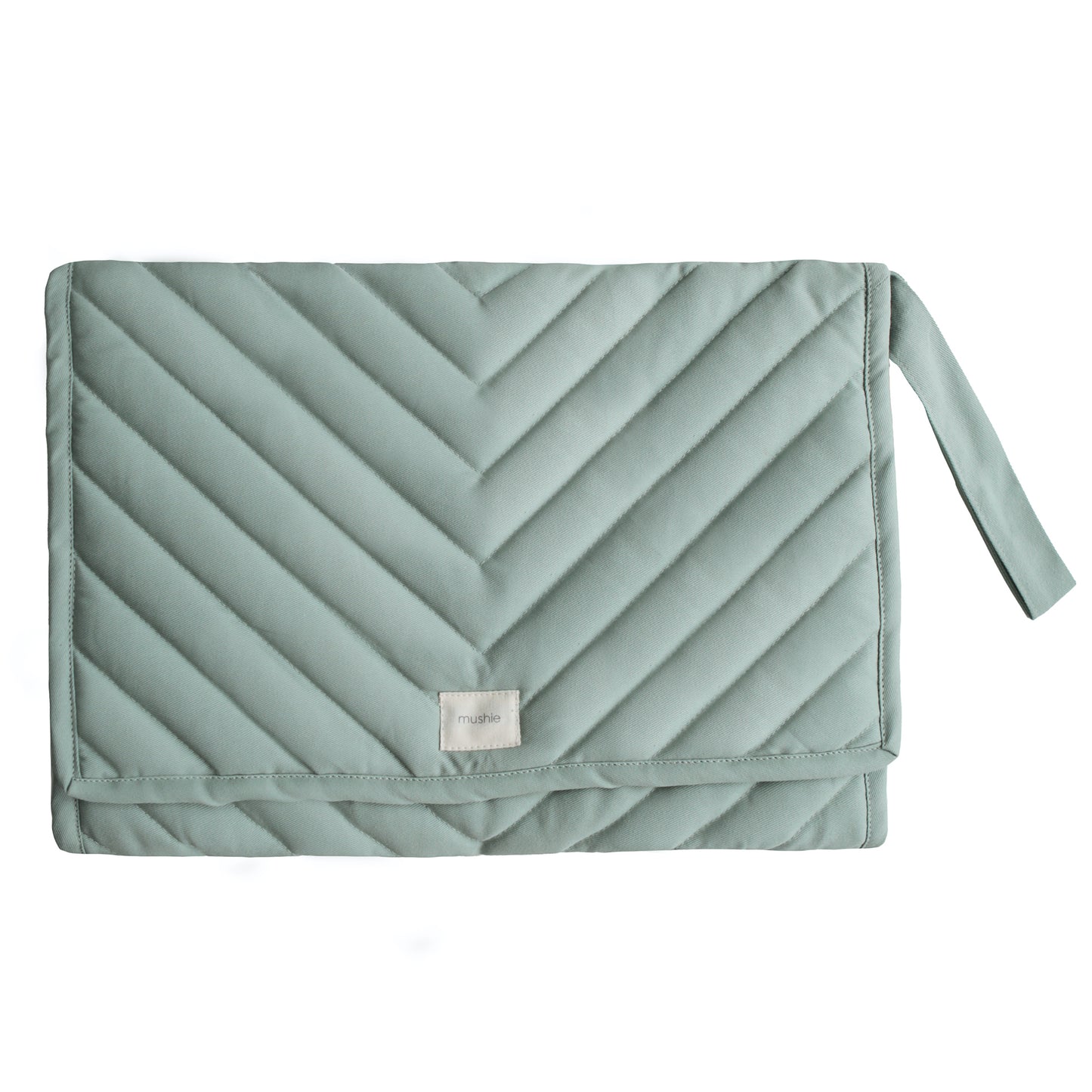 Mushie verschoningsmat, chaning pad van het merk mushie in kleur Roman Green (groen)