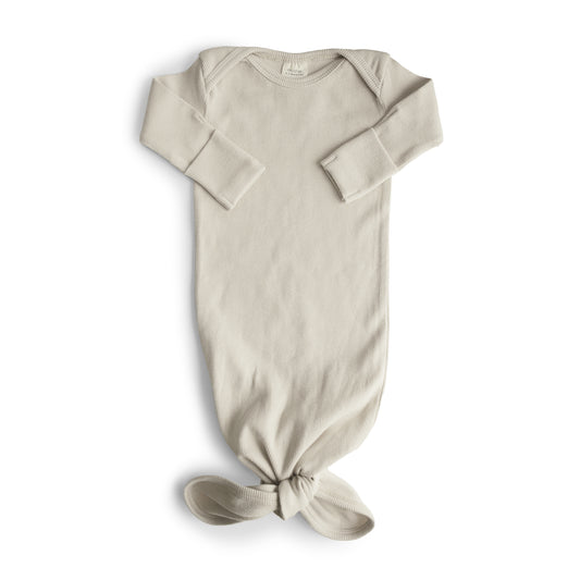 Mushie Baby Gown, slaapzak voor baby van het merk Mushie in kleur Ivory