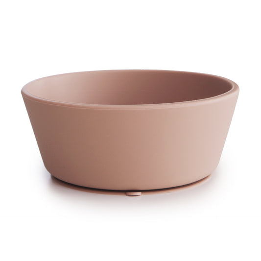 Mushie suction bowl (zuigkom) in kleur Blush (roze)