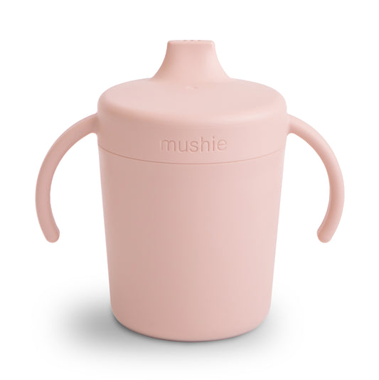 Mushie rainer sippy cup, oefen drinkbeker van het merk Mushie in kleur Blush (roze)