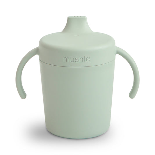 Mushie rainer sippy cup, oefen drinkbeker van het merk Mushie in kleur Sage (groen)