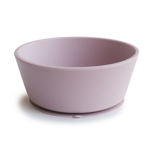 Mushie suction bowl (zuigkom) in kleur Soft Lilac