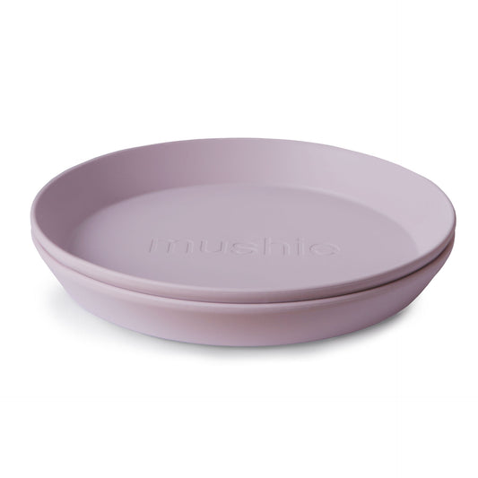 Set borden van het merk Mushie in kleur Soft Lilac